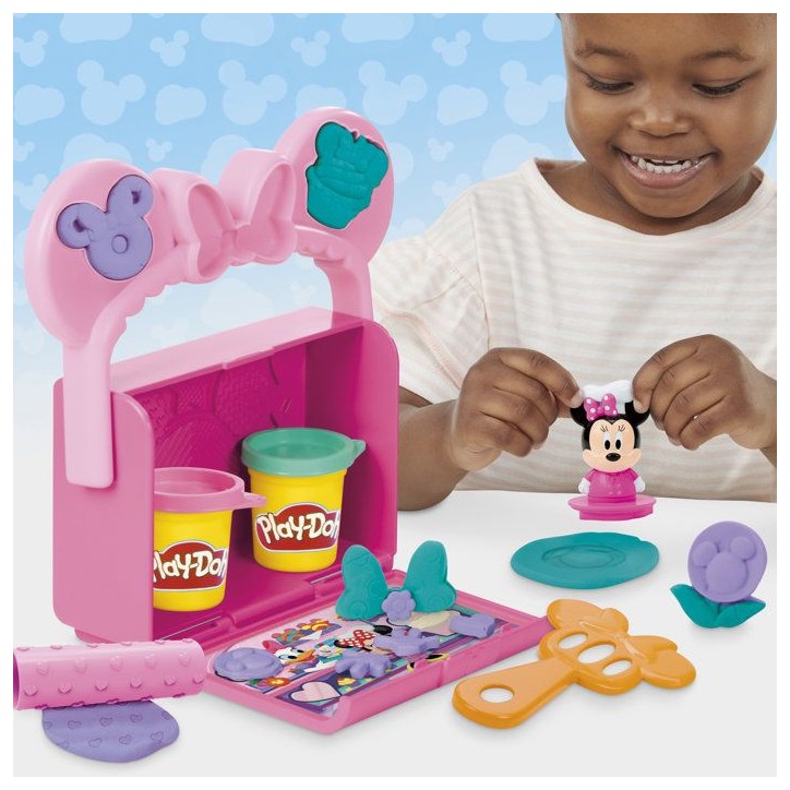 Play-Doh Disney Junior Ma pâtisserie avec Minnie Mouse, pâte a modeler Mickey, Loisirs créatifs préscolaires, des 2 ans