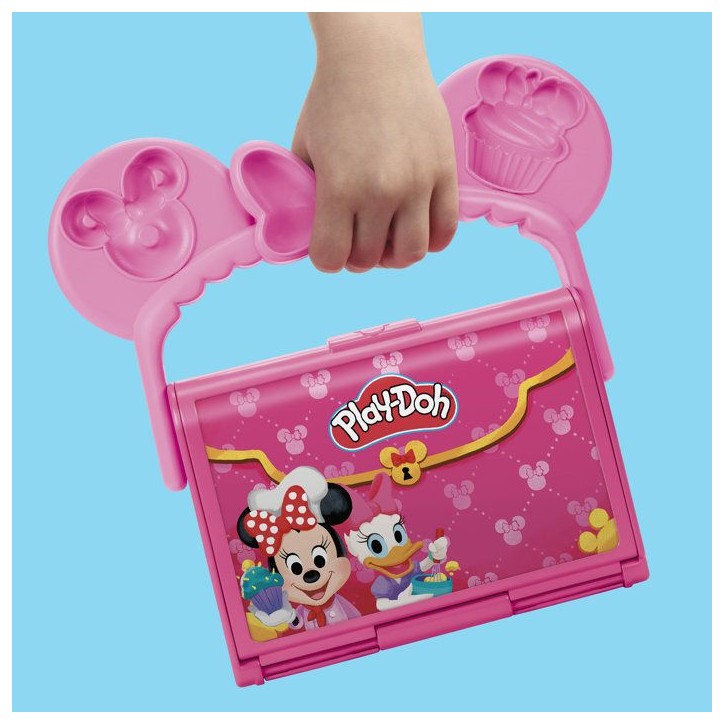 Play-Doh Disney Junior Ma pâtisserie avec Minnie Mouse, pâte a modeler Mickey, Loisirs créatifs préscolaires, des 2 ans