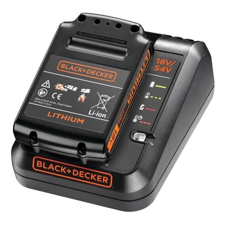 Chargeur de batterie 18V - BLACK+DECKER - BDC2A-QW