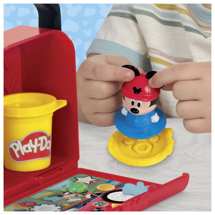 Play-Doh Disney Junior Mon Garage avec Mickey Mouse, Coffret de pâte a modeler, Loisirs créatifs, Jouets préscolaires, des 2 Play-Doh Disney Junior Mon Garage avec Mickey Mouse, Coffret de pâte a modeler, Loisirs créatifs, Jouets préscolaires, des 2