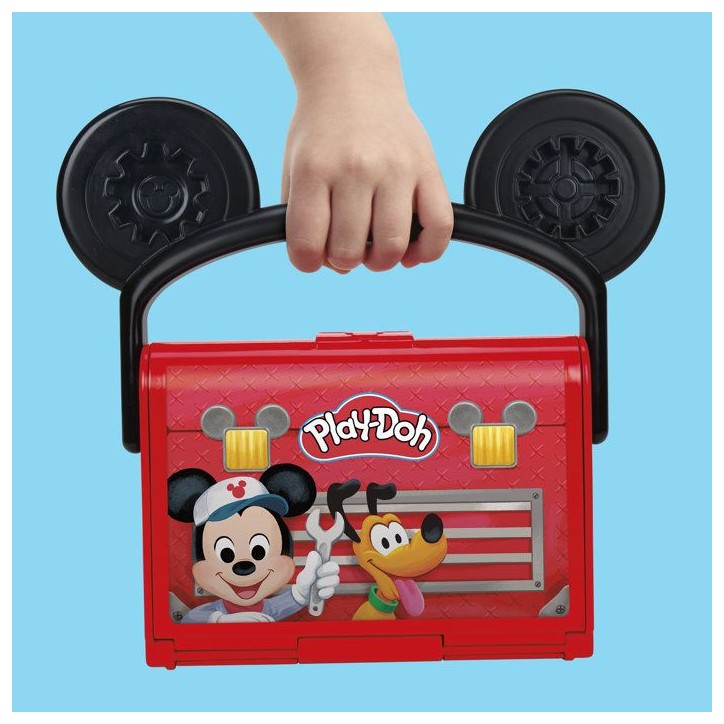 Play-Doh Disney Junior Mon Garage avec Mickey Mouse, Coffret de pâte a modeler, Loisirs créatifs, Jouets préscolaires, des 2 Play-Doh Disney Junior Mon Garage avec Mickey Mouse, Coffret de pâte a modeler, Loisirs créatifs, Jouets préscolaires, des 2