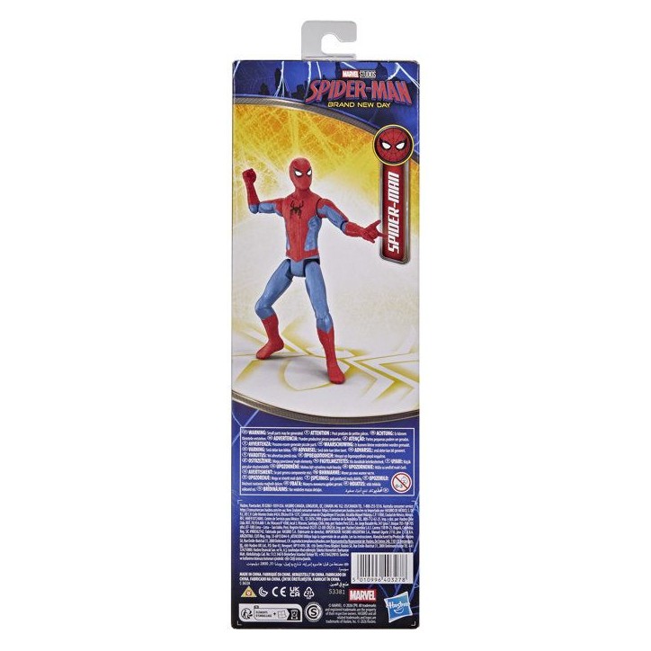Figurine SpiderMan de 29 cm Titan Series, jouets de super-héros pour enfants, Marvel Spider-Man: Brand New Day, des 4 ans Figurine SpiderMan de 29 cm Titan Series, jouets de super-héros pour enfants, Marvel Spider-Man: Brand New Day, des 4 ans