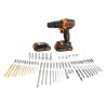 Kit perceuse a percussion sans fil - 18V - BLACK+DECKER - BDC718AS2F-Q
