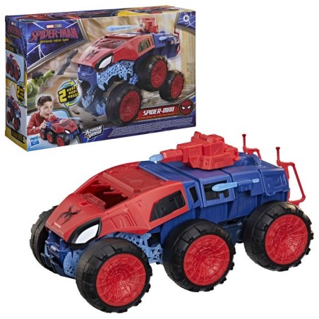 Spiderman Super tank a mâchoire 2-en-1, coffret de figurines de 11,5