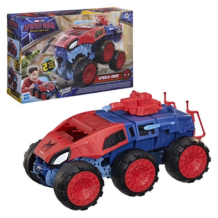 Spiderman Super tank a mâchoire 2-en-1, coffret de figurines de 11,5 cm avec véhicule, jouets de super-héros et figurines, d Spiderman Super tank a mâchoire 2-en-1, coffret de figurines de 11,5 cm avec véhicule, jouets de super-héros et figurines, d