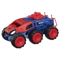 Spiderman Super tank a mâchoire 2-en-1, coffret de figurines de 11,5 cm avec véhicule, jouets de super-héros et figurines, d