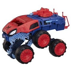 Spiderman Super tank a mâchoire 2-en-1, coffret de figurines de 11,5