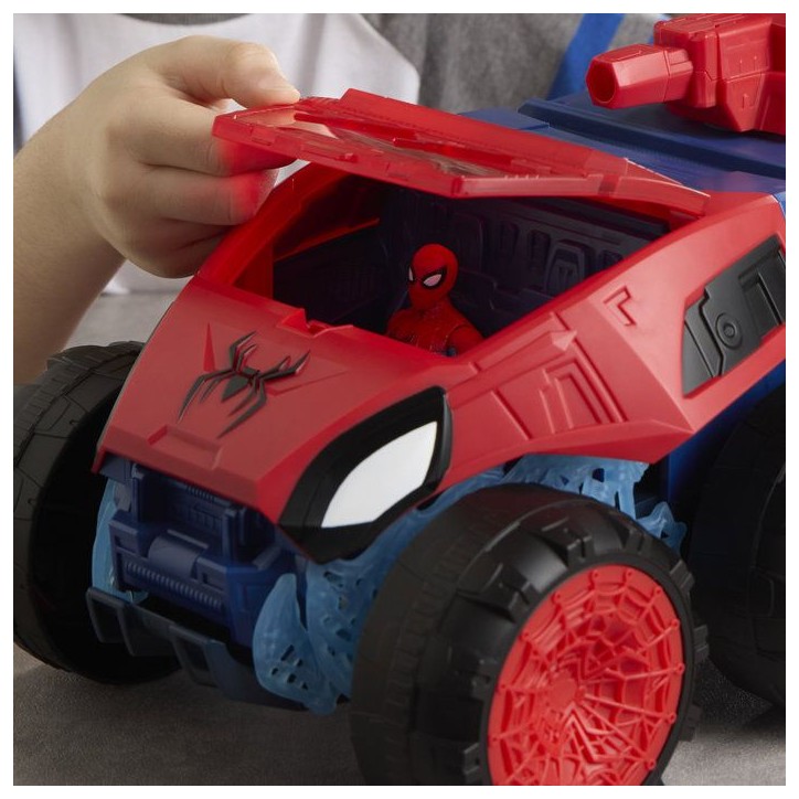 Spiderman Super tank a mâchoire 2-en-1, coffret de figurines de 11,5 cm avec véhicule, jouets de super-héros et figurines, d Spiderman Super tank a mâchoire 2-en-1, coffret de figurines de 11,5 cm avec véhicule, jouets de super-héros et figurines, d