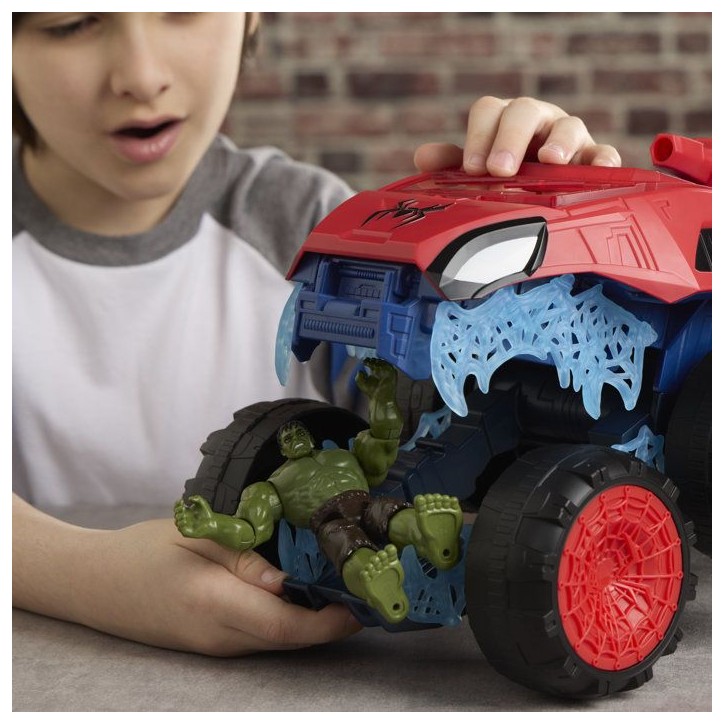 Spiderman Super tank a mâchoire 2-en-1, coffret de figurines de 11,5 cm avec véhicule, jouets de super-héros et figurines, d Spiderman Super tank a mâchoire 2-en-1, coffret de figurines de 11,5 cm avec véhicule, jouets de super-héros et figurines, d