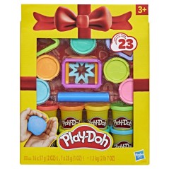 Play-Doh Coffret cadeau, pâte a modeler, 23 pots et 8 accessoires,