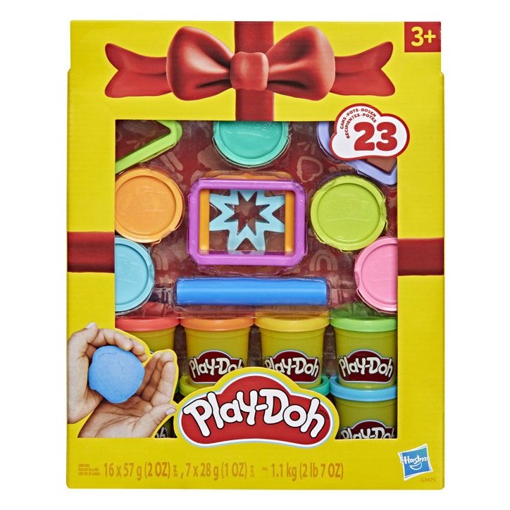 Play-Doh Coffret cadeau, pâte a modeler, 23 pots et 8 accessoires, Loisirs créatifs enfant, Classique, des 3 ans Play-Doh Coffret cadeau, pâte a modeler, 23 pots et 8 accessoires, Loisirs créatifs enfant, Classique, des 3 ans