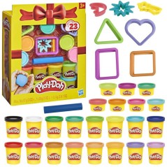 Play-Doh Coffret cadeau, pâte a modeler, 23 pots et 8 accessoires,