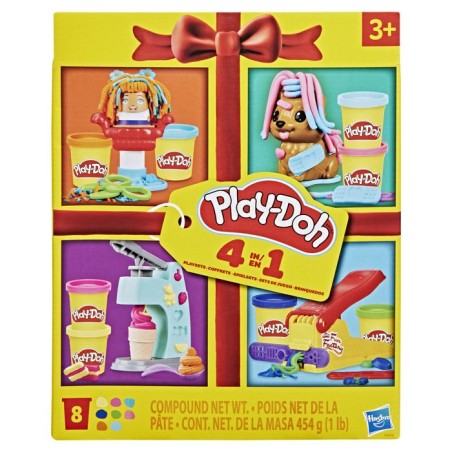 Playdoh 4 mini coffrets classiques, Coffret coiffeur, vétérinaire, g
