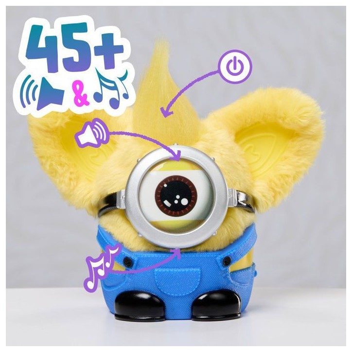 Furby Furblets Minions, mini peluche électronique de collection de 7,5 cm, sous licence officielle, des 6 ans Furby Furblets Minions, mini peluche électronique de collection de 7,5 cm, sous licence officielle, des 6 ans