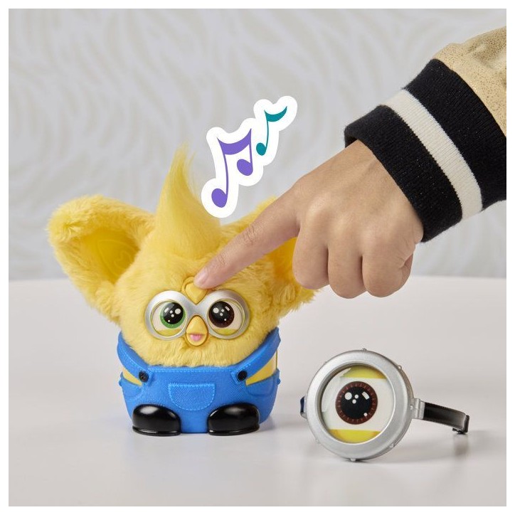 Furby Furblets Minions, mini peluche électronique de collection de 7,5 cm, sous licence officielle, des 6 ans Furby Furblets Minions, mini peluche électronique de collection de 7,5 cm, sous licence officielle, des 6 ans