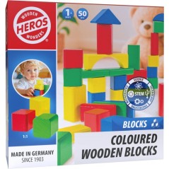HEROS - Blocs de construction en bois colorés 100 % certifié FSC - 5