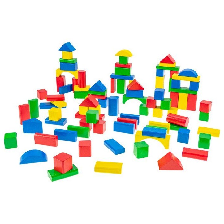 HEROS - Blocs de construction en bois 100 % certifié FSC - 100 pieces - Des 1 ans HEROS - Blocs de construction en bois 100 % certifié FSC - 100 pieces - Des 1 ans
