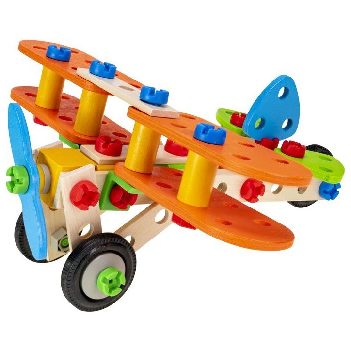 HEROS Constructor - Avion Biplan a construire - En bois 100 % certifié FSC - 90 pieces - Des 4 ans HEROS Constructor - Avion Biplan a construire - En bois 100 % certifié FSC - 90 pieces - Des 4 ans