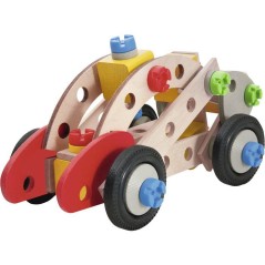 HEROS Constructor - Camion de pompier a construire - En bois 100 % certifié FSC - 155 pieces - Des 5 ans