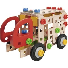 HEROS Constructor - Camion de pompier a construire - En bois 100 % cer