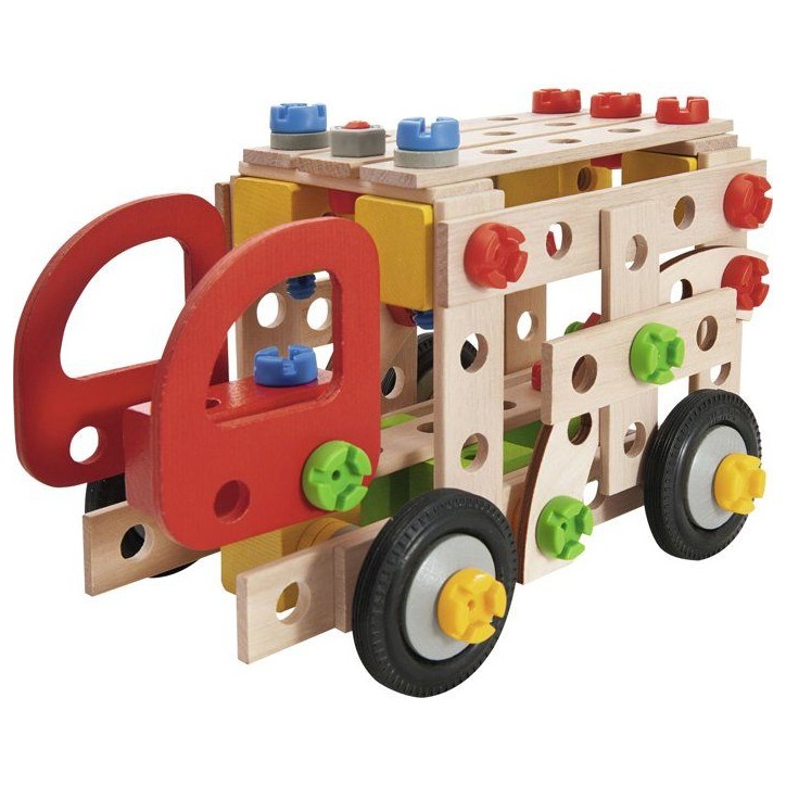 HEROS Constructor - Camion de pompier a construire - En bois 100 % certifié FSC - 155 pieces - Des 5 ans HEROS Constructor - Camion de pompier a construire - En bois 100 % certifié FSC - 155 pieces - Des 5 ans