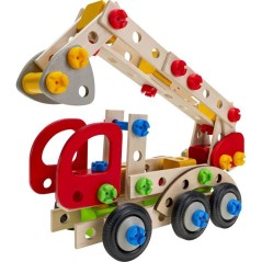 HEROS Constructor - Camion de pompier a construire - En bois 100 % cer