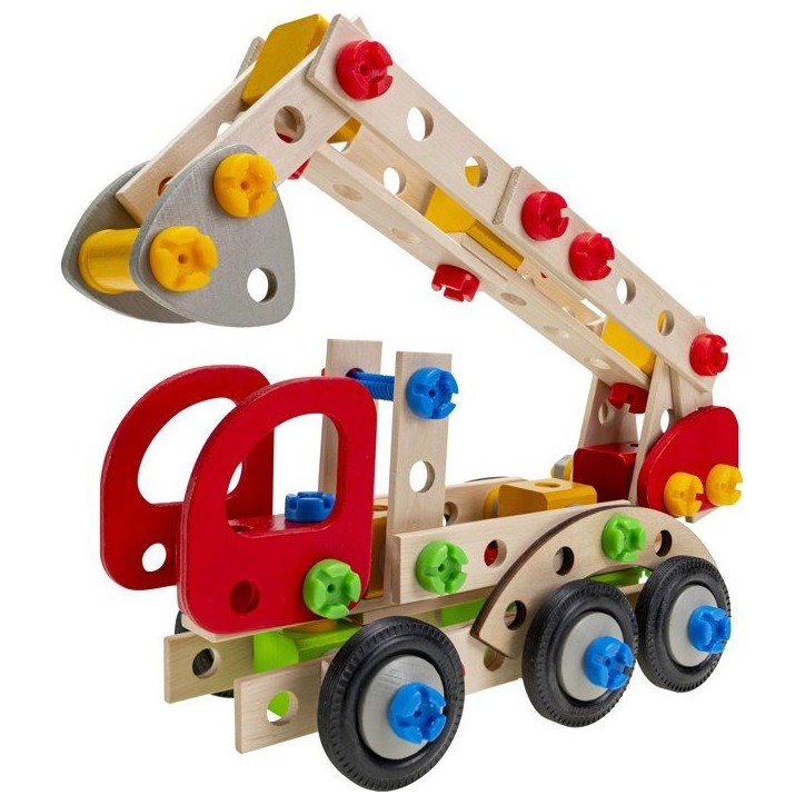 HEROS Constructor - Camion de pompier a construire - En bois 100 % certifié FSC - 155 pieces - Des 5 ans HEROS Constructor - Camion de pompier a construire - En bois 100 % certifié FSC - 155 pieces - Des 5 ans