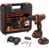 Kit visseuse sans fil - 12V - BLACK+DECKER - BDCDD12KB-QW - 2 batterie