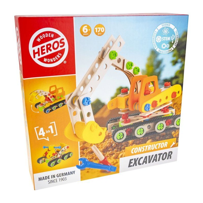 HEROS Constructor - Pelleteuse a construire - En bois 100 % certifié