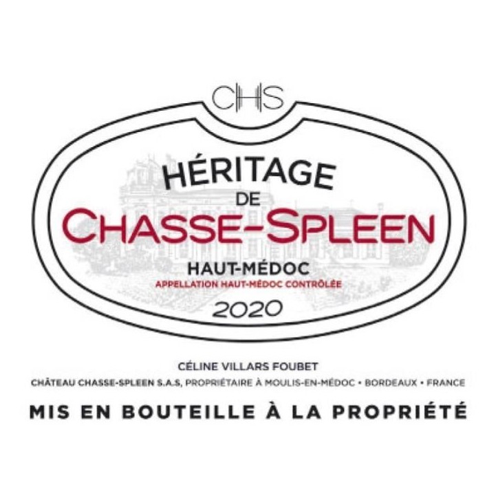 L'Héritage de Chasse-Spleen 2020 Haut-Médoc - Vin rouge de Bordeaux