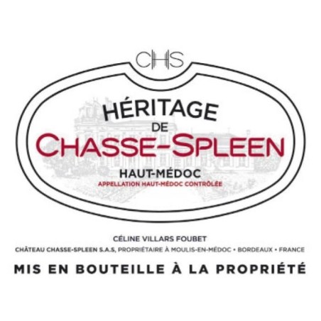 L'Héritage de Chasse-Spleen 2021 Haut-Médoc - Vin rouge de Bordeaux