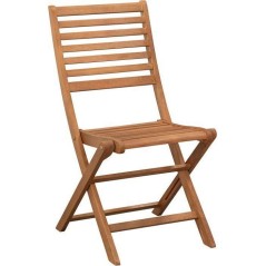 Lot de 2 chaises de jardin pliantes - EDEN - Bois Eucalyptus FSC - 57,