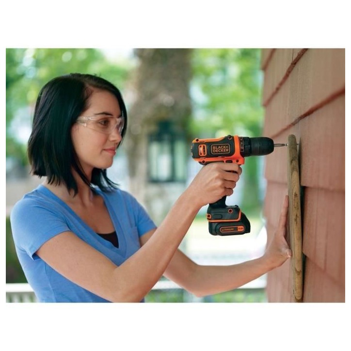 Kit visseuse sans fil - 12V - BLACK+DECKER - BDCDD12KB-QW - 2 batteries - chargeur - coffret Kit visseuse sans fil - 12V - BLACK+DECKER - BDCDD12KB-QW - 2 batteries - chargeur - coffret