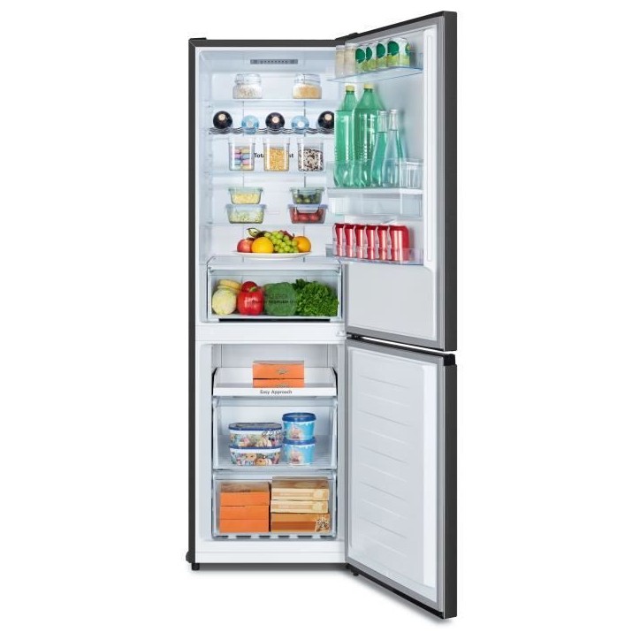 Réfrigérateur combiné - HISENSE - RB390N4WBE - 2 portes - 304 L - Classe E - 59,5 x 59 x 186 cm - Noir Réfrigérateur combiné - HISENSE - RB390N4WBE - 2 portes - 304 L - Classe E - 59,5 x 59 x 186 cm - Noir