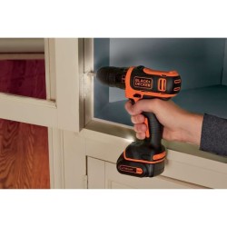 Kit visseuse sans fil - 12V - BLACK+DECKER - BDCDD12KB-QW - 2 batterie