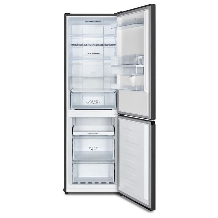 Réfrigérateur combiné - HISENSE - RB390N4WBE - 2 portes - 304 L - Classe E - 59,5 x 59 x 186 cm - Noir Réfrigérateur combiné - HISENSE - RB390N4WBE - 2 portes - 304 L - Classe E - 59,5 x 59 x 186 cm - Noir