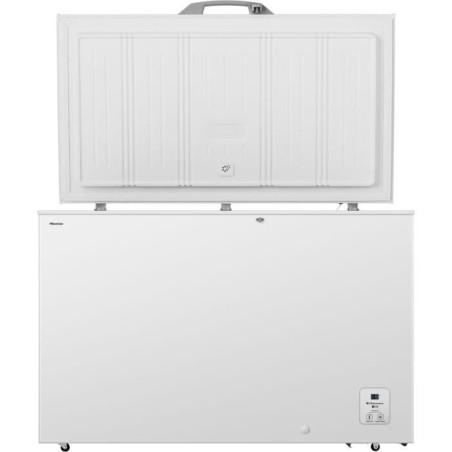 Congélateur coffre - HISENSE - FC484D4AWLYD - 2 paniers - 372 L - Eclairage Led - Classe D
