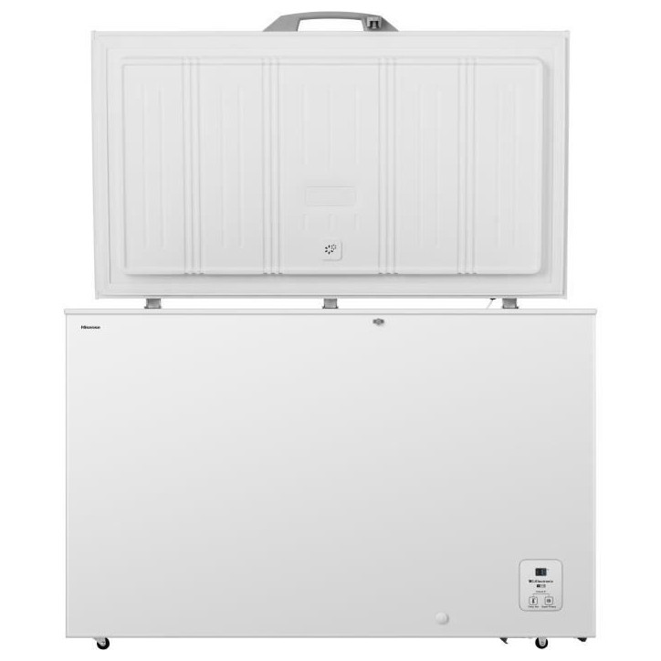 Congélateur coffre - HISENSE - FC484D4AWLYD - 2 paniers - 372 L - Eclairage Led - Classe D