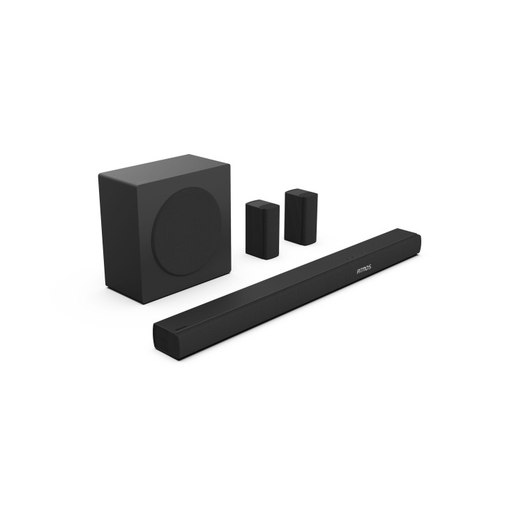 Barre de son - HISENSE - AX5100Q - 5.1.2 Canaux - Dolby Atmos & DTS:X - 340W - Caisson et enceintes arriere sans fil Barre de son - HISENSE - AX5100Q - 5.1.2 Canaux - Dolby Atmos & DTS:X - 340W - Caisson et enceintes arriere sans fil