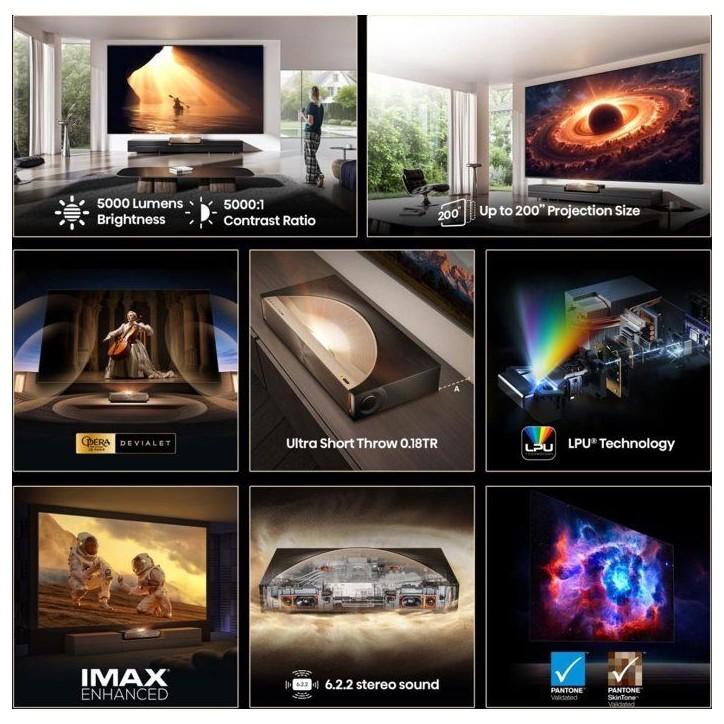 Vidéoprojecteur - HISENSE - L9Q Smart Laser TV - 4K - 5000 lumens Vidéoprojecteur - HISENSE - L9Q Smart Laser TV - 4K - 5000 lumens