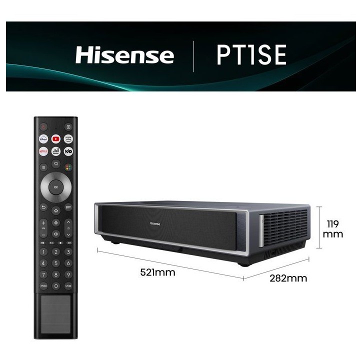 Vidéoprojecteur - HISENSE - PT1SE - 4K UHD - Ultra Courte Focale - Triple Laser Trichroma - 2300 ANSI Lumens Vidéoprojecteur - HISENSE - PT1SE - 4K UHD - Ultra Courte Focale - Triple Laser Trichroma - 2300 ANSI Lumens