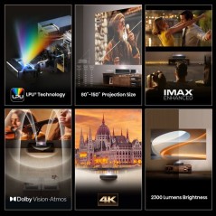 Vidéoprojecteur - HISENSE - PT1SE - 4K UHD - Ultra Courte Focale - Tr