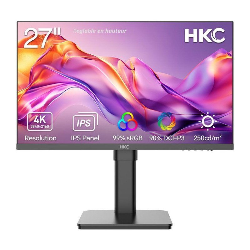 Ecran PC - HKC - 27 - 4K UHD - 60Hz - Dalle IPS - 5ms - T2752U