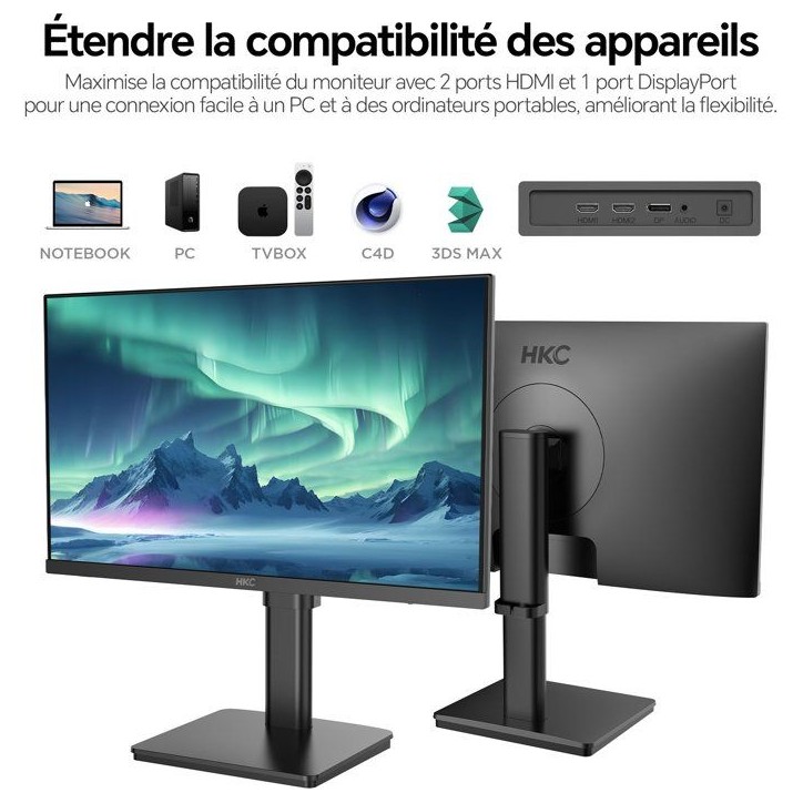 Ecran PC - HKC - 27 - 4K UHD - 60Hz - Dalle IPS - 5ms - T2752U Ecran PC - HKC - 27 - 4K UHD - 60Hz - Dalle IPS - 5ms - T2752U