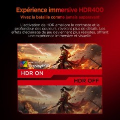Ecran PC Gamer - HKC - 24 - FHD - 240Hz - Dalle Fast IPS - 1ms - G24H3