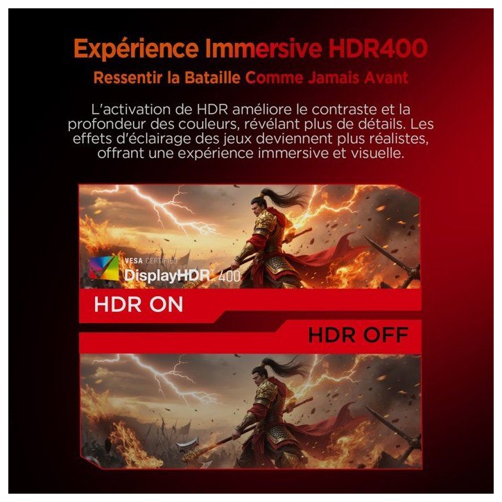 Ecran PC Gamer - HKC - 27 - FHD - 240Hz - Dalle Fast IPS - 1ms - G27H3D Ecran PC Gamer - HKC - 27 - FHD - 240Hz - Dalle Fast IPS - 1ms - G27H3D
