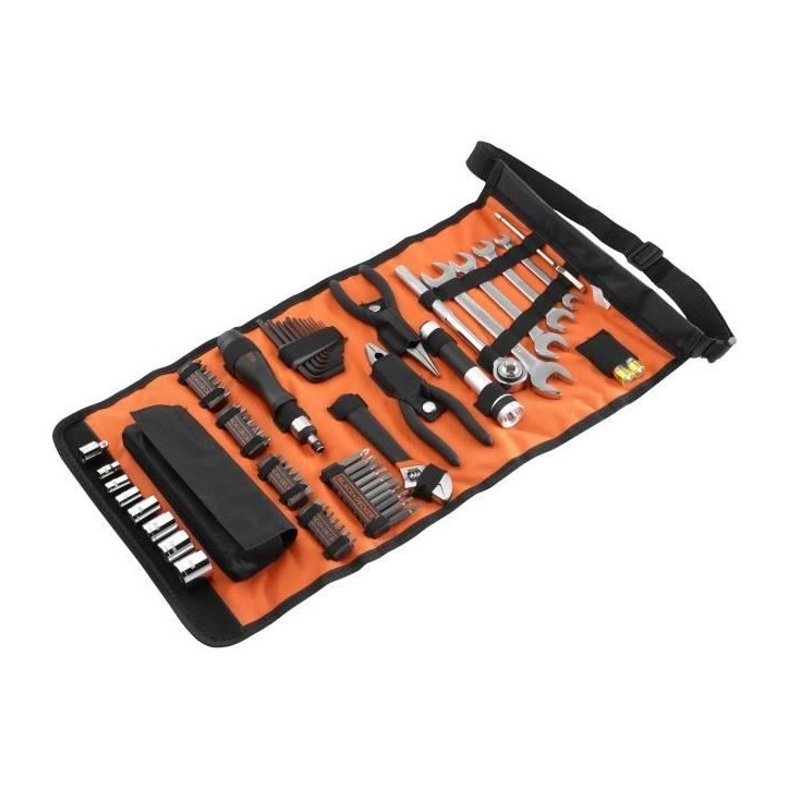 Kit d'outillage - BLACK+DECKER - A7144-XJ - 76 accessoires - embouts, clés, pinces, douilles