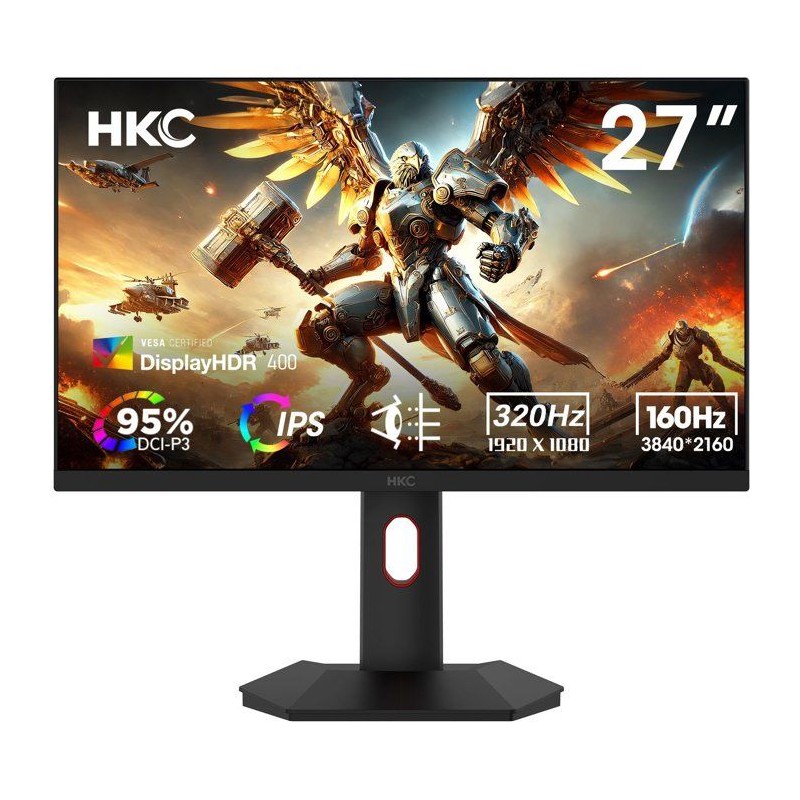 Ecran PC Gamer - HKC - FHD - 27 - 320 Hz - Dalle Fast IPS - 1ms - G27H