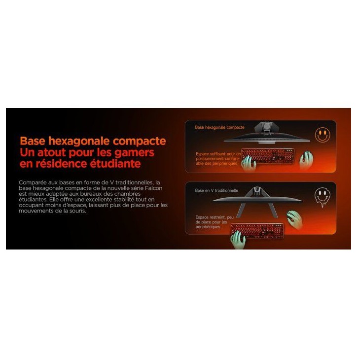 Ecran PC Gamer - HKC - FHD - 27 - 320 Hz - Dalle Fast IPS - 1ms - G27H7P