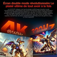 Ecran PC Gamer - HKC - FHD - 27 - 320 Hz - Dalle Fast IPS - 1ms - G27H